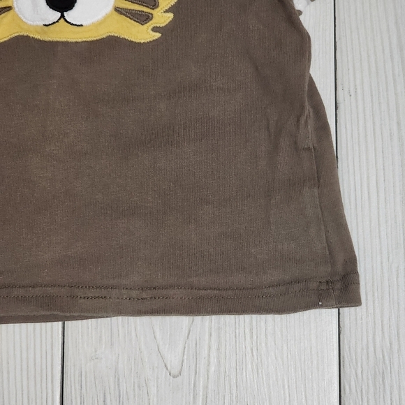 Gymboree Brown Tee with Tiger Face Size 6-12 Mo - Picture 6 of 13